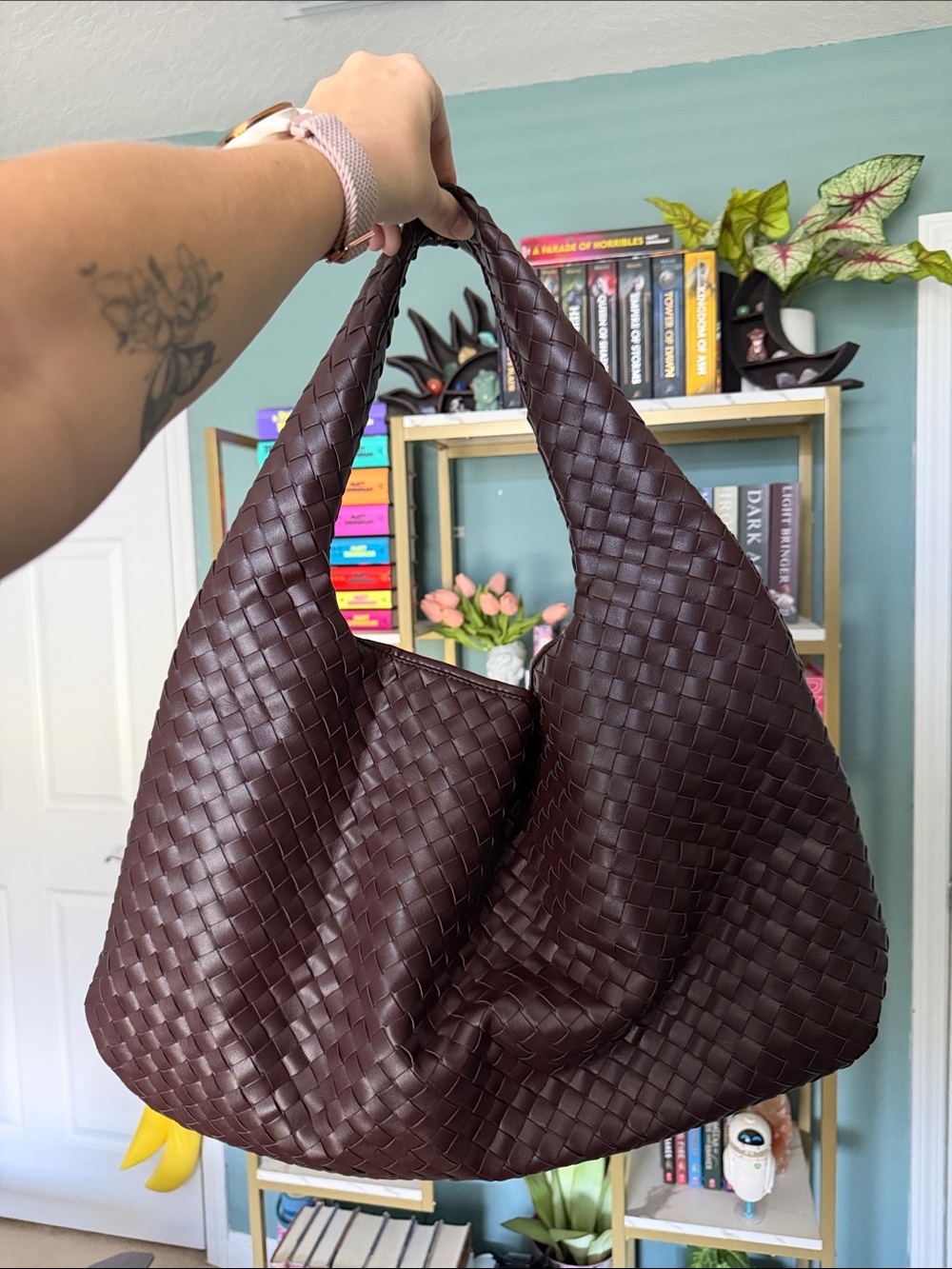Bottega Veneta Deep Burgundy Intrecciato Hobo Bag *inspired by*